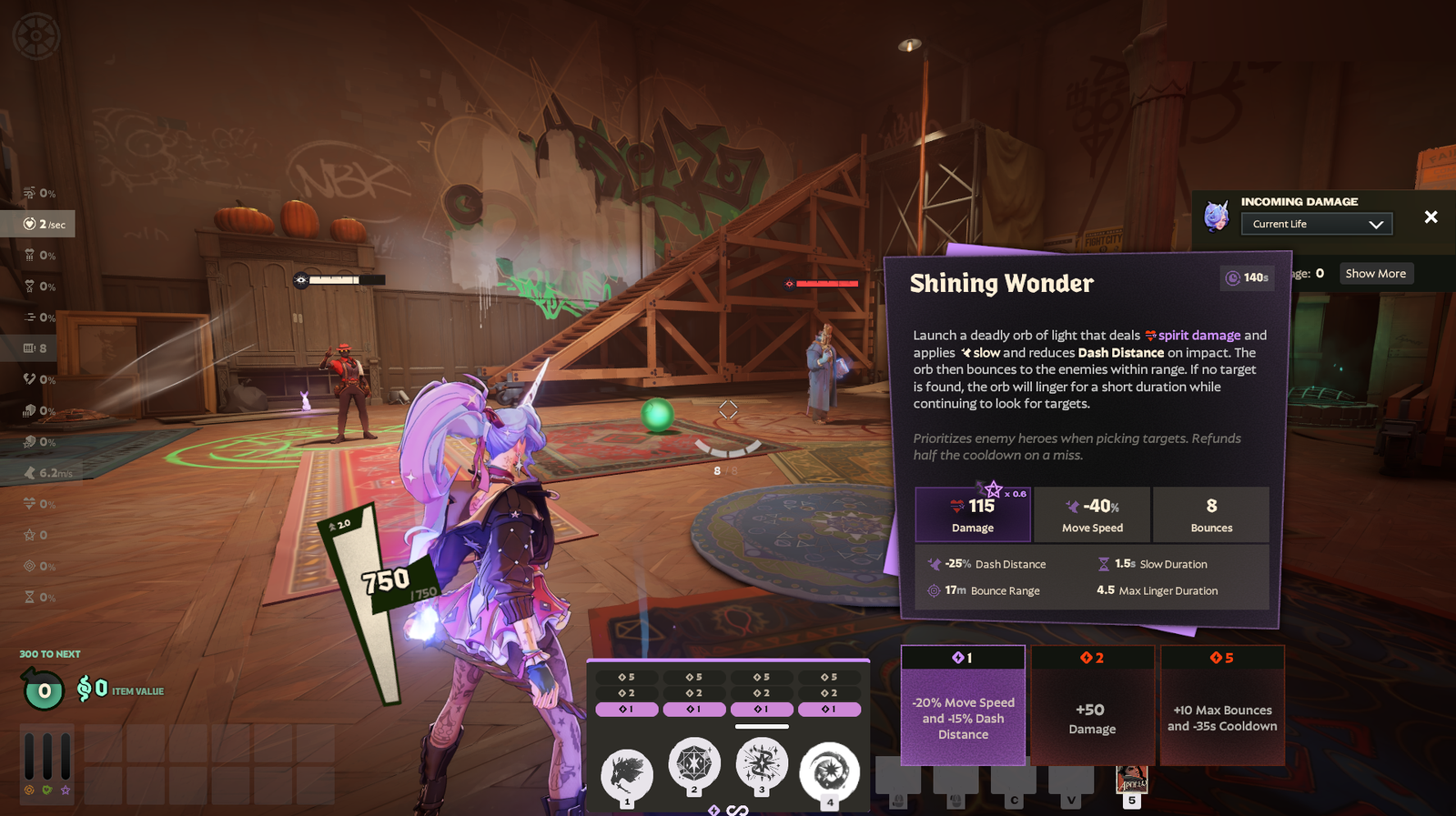 Images showing the abilities of Celeste, a new hero in Deadlock.