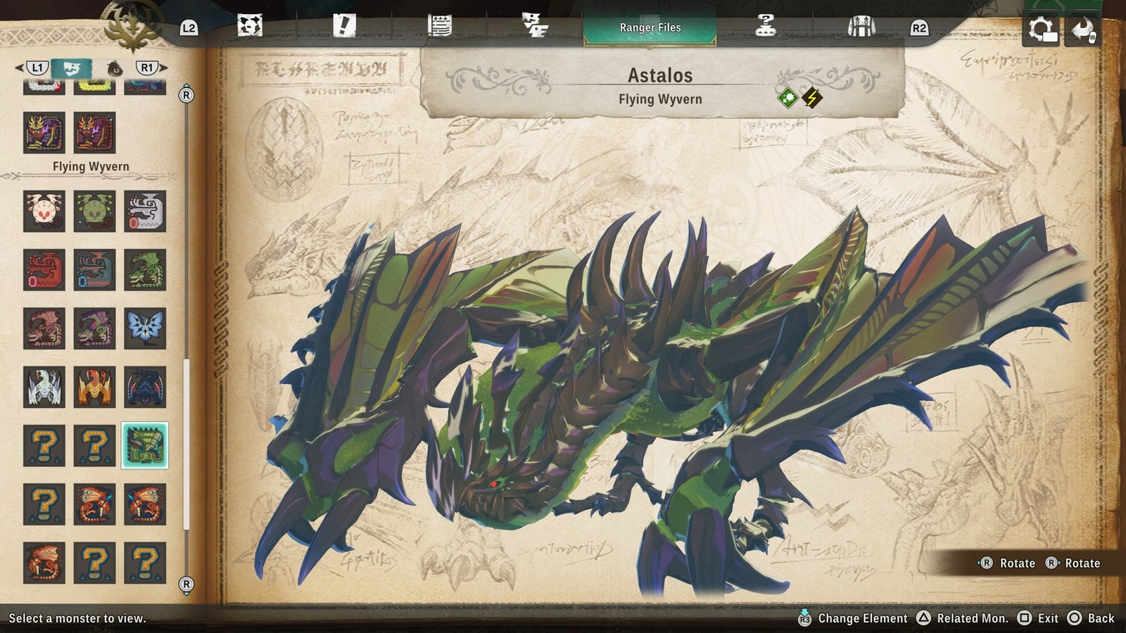 Astalos, a flying wyvern