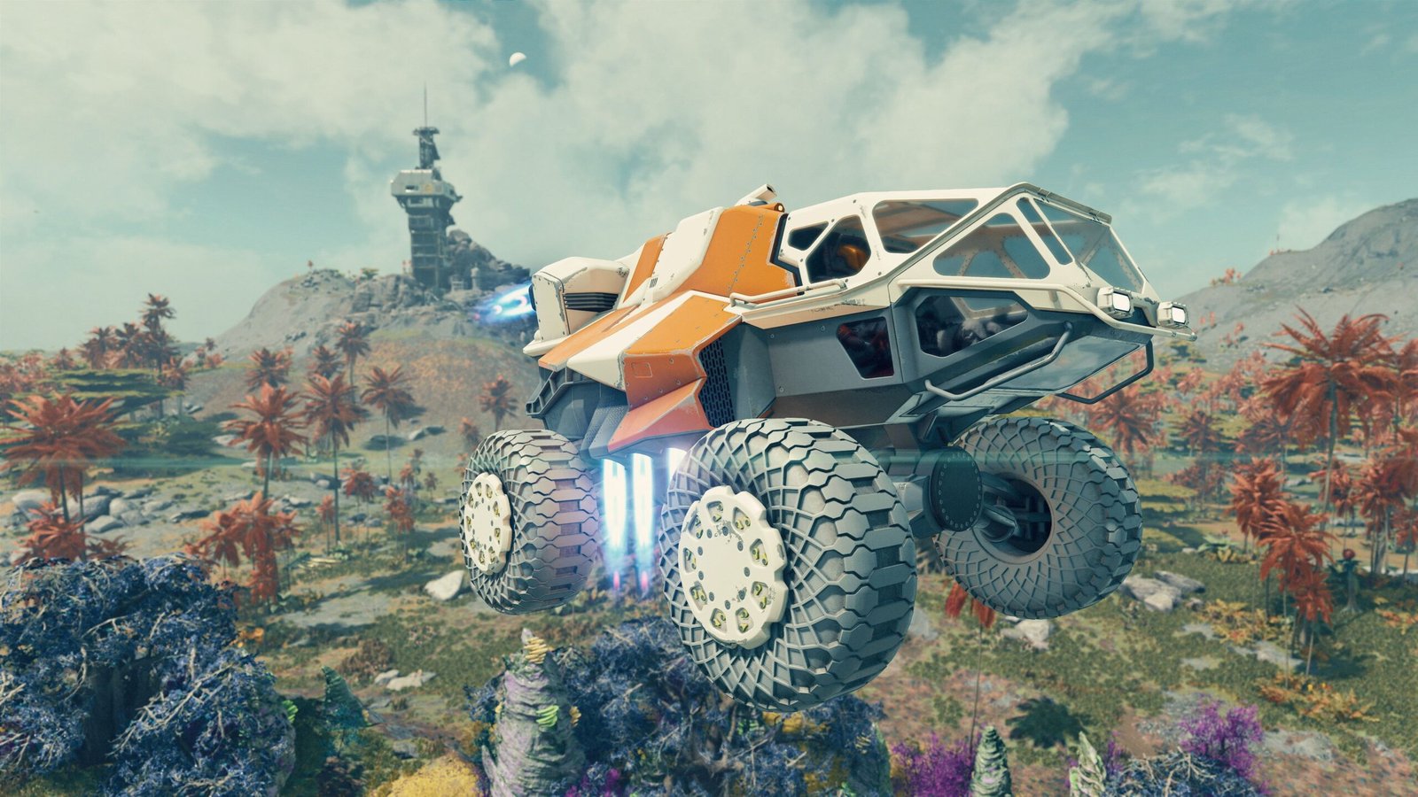 The moon jumper, a buggy that can boost to achieve great heights