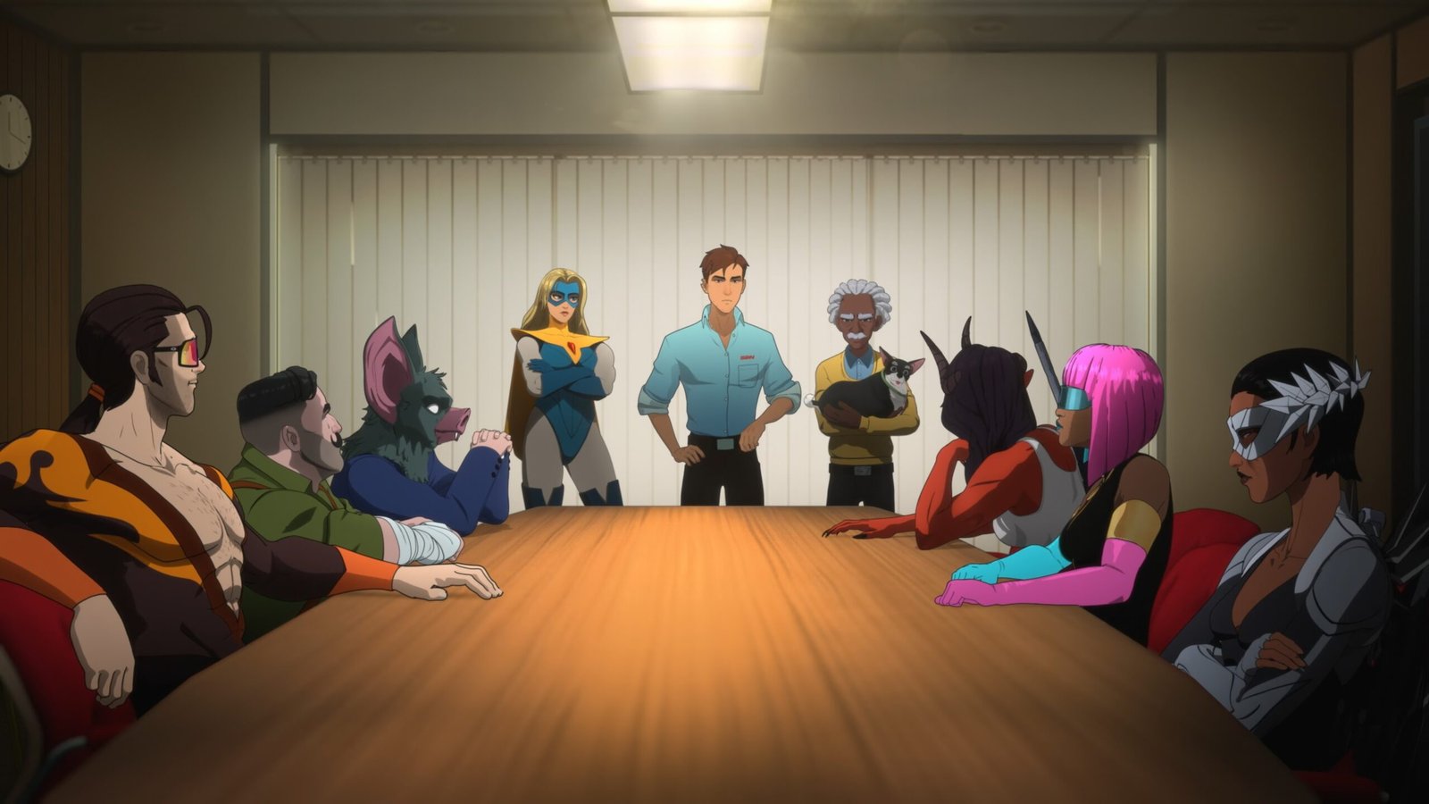 Z-Team in the conference room