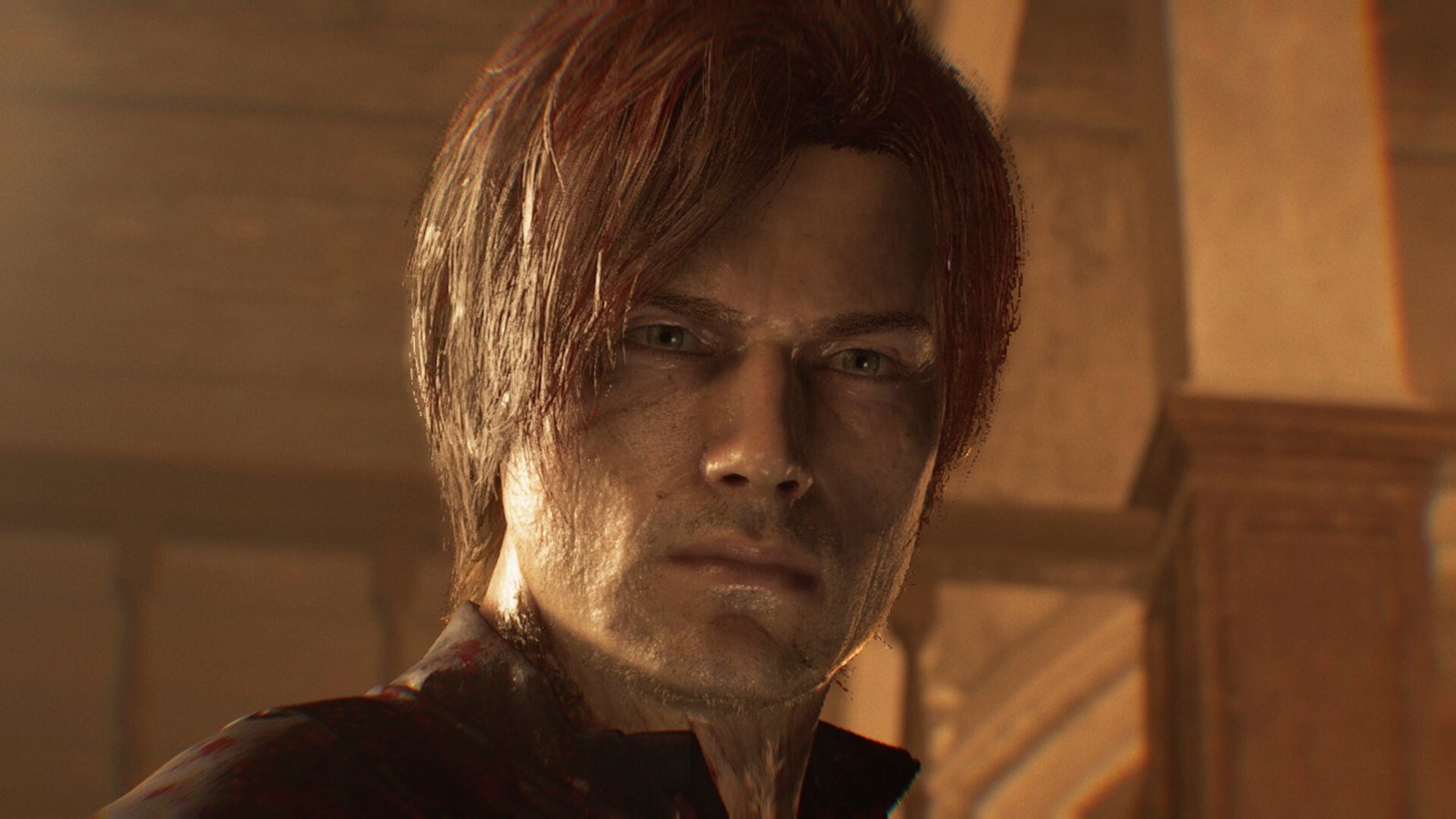 Leon Kennedy staring